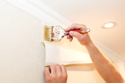 Pose de papier peint à Torcé — revêtements muraux et toiles de verre